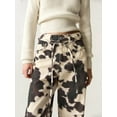 thumbnail image 6 of Women'S Cow Print Wide Leg Pants Patched Elastic Waist Casual Loose Trousers Cow Pattern S, 6 of 10