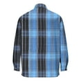 thumbnail image 3 of KeShDi Flannel Shirt Men Plaid Printed Top Casual Men's Shirt Top Men's Long Sleeved Lapel Top/shirt Multicolor M, 3 of 4