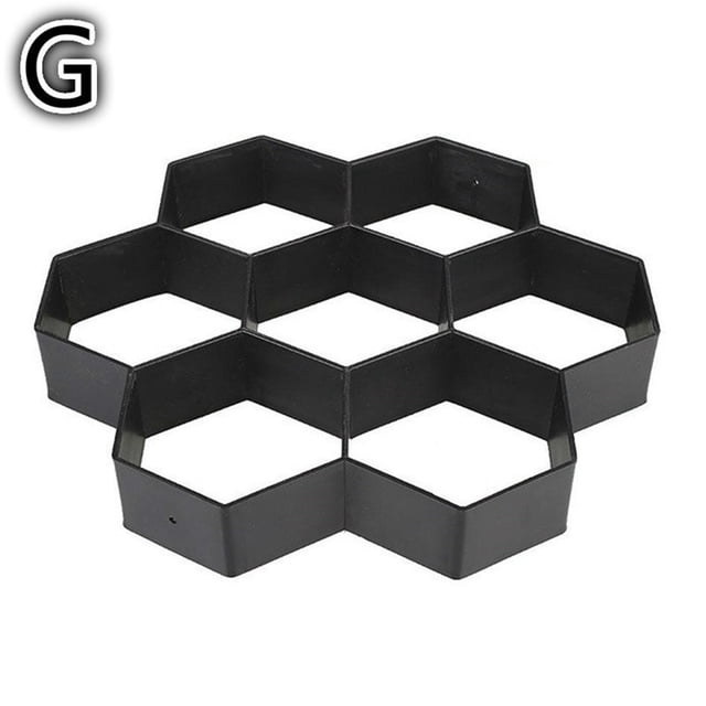 Agiferg Gardening 8/9 Grids Pathmate Stone Mold Paving Concrete Stepping Pavement Paver