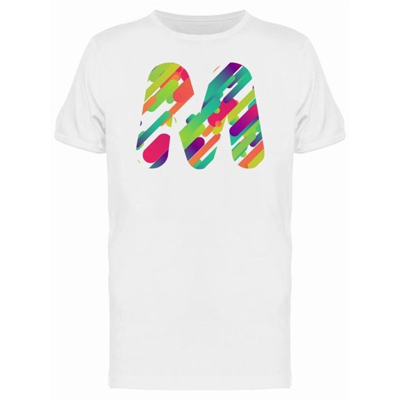 Colorful Letter M Tee Men's -Image by Shutterstock