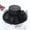 Black, variant on Flower Organza Hat Derby Party Wide Brim Church Hats Foldable Fashion Sunshade Hat Summer Beach Floral Tea Flower Wedding Hat
