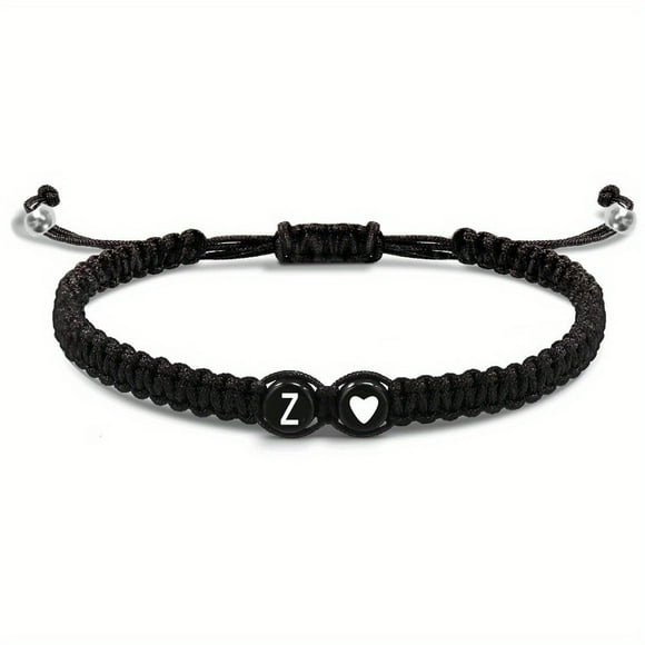 EGNMCR 26 English Letter Bracelet Hand Woven Bracelet And White Heart Letter Woven Bracelet Bracelet Bracelet