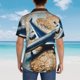 thumbnail image 4 of Fotbe Airplane World Map Adventure Camisa Hawaiana para Hombre Unisex – Camisa Casual de Verano con Botones de Manga Corta de Algodón y Lino,XX-Large, 4 of 7