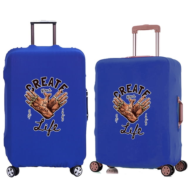 Travel Luggage Protective Cover Hand Pattern Travel Accessories Elastic Suitcase Case Apply To 18-28inch 8Hand022 L