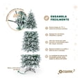 thumbnail image 2 of Árbol Navidad Tipo Lápiz 2.2m Esquimal - Pino Navideño Delgado Verde Nevado, 2 of 6