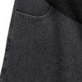 thumbnail image 5 of Hinvhai Maternity Jean Shorts for Women Low Waist Ripped Stretchy Comfy Soft Summer Denim Short Pants Dark Gray M(M), 5 of 6