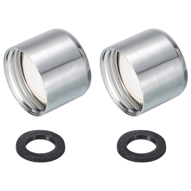 Unique Bargains M20 Thread Stainless Steel Faucet Aerator with Gasket 2 Pack