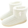 thumbnail image 1 of Pantuflas de mujer de felpa cálidas, cómodas y esponjosas, de piel sintética, para invierno Adepaton LL-2293-2, 1 of 7