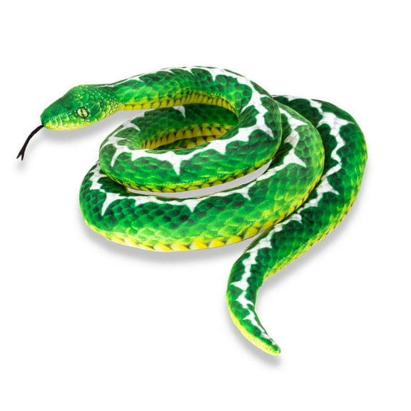 Real Planet Tree Python Green/White 78.7 Inch Realistic Soft Plush