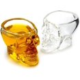 thumbnail image 1 of 2 Pieces Shot Glasses With Skull Design 60ml Capacity 4mm Thick Glass, 1 of 4