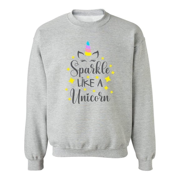 Quote: Sparkle Like A Unicorn  Sweatshirt Women -Image by Shutterstock, Female Large