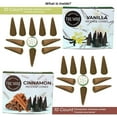 thumbnail image 3 of TRUMIRI Incense Cones - Combo Pack of 20 Cone Incense - 10 Vanilla + 10 Cinnamon, 3 of 9