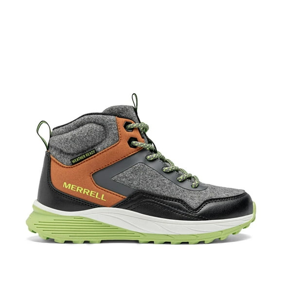 Merrell Supernova Mi-Mollet Unisexe pour Enfants en Gris/noir, 4,5 US