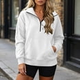 thumbnail image 5 of POROPL Womens Sweatshirts,Half Zip Pullover Oversized Fleece Sweatshirt Casual Long Sleeve with Pockets, 5 of 7