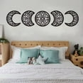 thumbnail image 5 of 5pcs Moon Metal Wall Art Set Versatile Decor Rustproof, 5 of 8