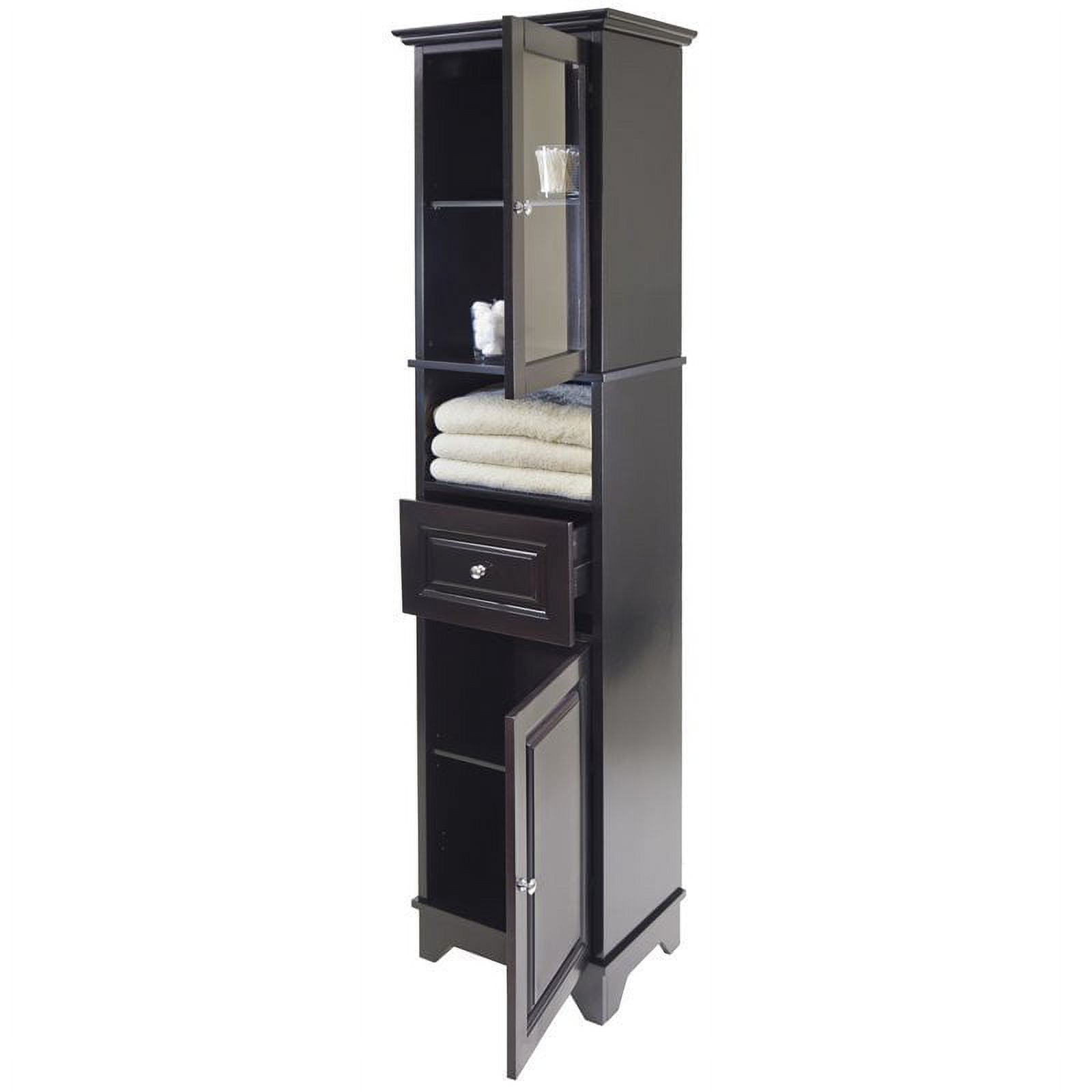 Bathroom Meshed Tall Cabinet