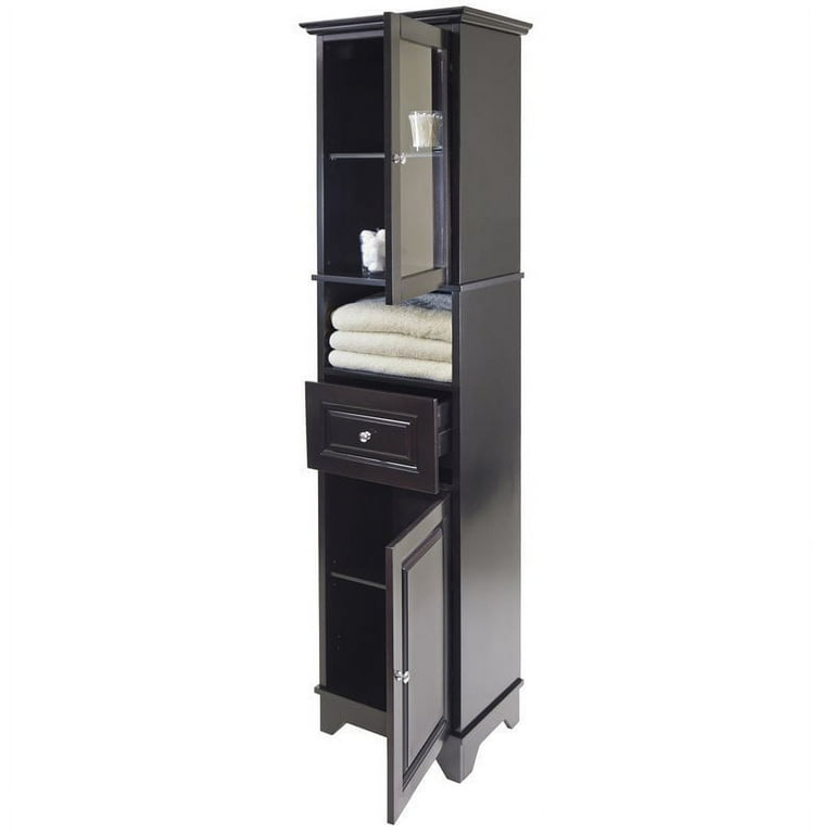Solid wood cheap tall bathroom cabinet