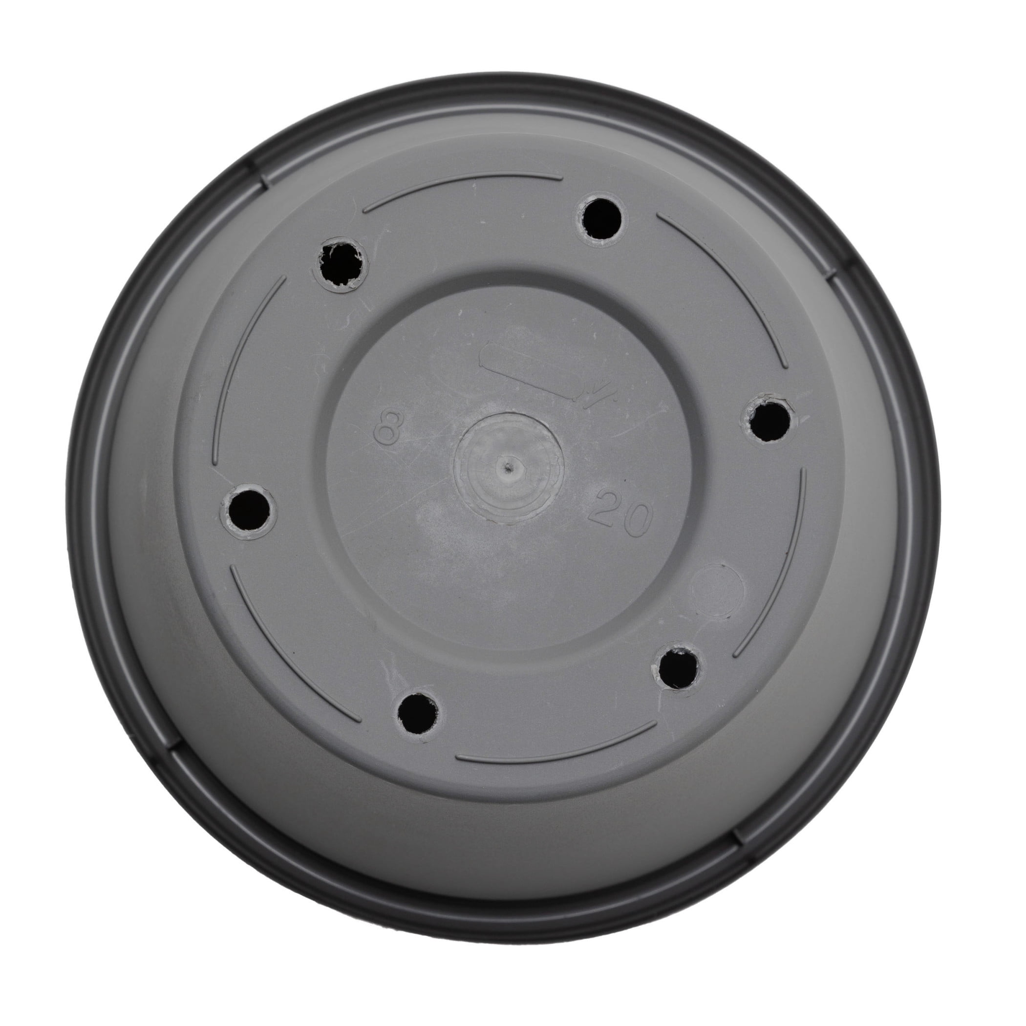 Bloem Terra 4" Round Plastic Planter with Drainage Holes - Indoor/Outdoor, 0.25 Gallon Capacity, Lightweight Garden Pot, Charcoal