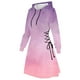 thumbnail image 4 of Women's Halloween Dress Casual Women Long Sleeve Autumn Dress Drawstring Hoodie Dress, 4 of 4
