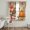 Brown, Cinnamon, Butterscotch, Olive, variant on Turkey Pumpkins Thanksgiving Sheer Curtains 96 Inch Length 2 Panels Set, Fall Leaves Floral Rustic Voile Window Treatment Semi Sheer Long Curtains Drapes for Bedroom/Living Room/Kitchen 52"x96"x2