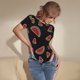 thumbnail image 3 of Balery Watermelon Body de cuello redondo de manga corta para mujer Tops de manga corta Tops básicos-Medium, 3 of 7