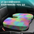 thumbnail image 4 of Premium Fashion Pattern Memory Foam Seat Cushion Ergonomic Chair Pad for Office Chair, Car, Airplane & Bleachers Sciatica, Tailbone Hip & Back Pain Relief - Chair Cushion for Long Office Workers., 4 of 5