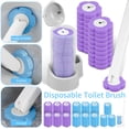 thumbnail image 2 of 18/36 Pcs Toilet Brush Disposable Replacement Head Cleaning Kit Toilet Bowl Brush Long Handle Wc Accessories Tool (36 Purple), 2 of 7