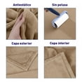 thumbnail image 3 of Cobija King Size Bluelander de Franela 100% Poliéster Ultrasuave, Beige, 3 of 5