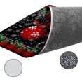 thumbnail image 6 of Kitchen Rug Mat Merry Christmas Colored Lights Berry, Set of 2, Anti-Fatigue Non-Skid Washable Kitchen Runner Rugs, Xmas Vintage Wooden Board Soft Rug for Kitchen, Floor, Front of Sink, Laundry, 6 of 6