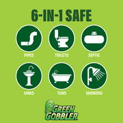 Green Gobbler Drain Clog Remover, Unscented, 15.5 Fluid Ounce, 2 Count, 2 Pack