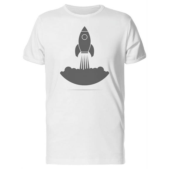Rocket Shio Start Up Grey T-Shirt Men -Image by Shutterstock, Male Large