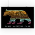 thumbnail image 3 of Banff National Park, Canada, Black Bear, Abstract Mountain Scene (16x24 Giclee Gallery Art Print, Vivid Textured Wall Decor), 3 of 3