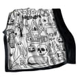 thumbnail image 2 of Halloween DIY Coloring Blanket, Soft Sherpa Throw for Adults, Reusable Doodle Art Blanket, Cozy Creative Home Activity Without Markers (Color#1) 33x27x6cm, 2 of 5