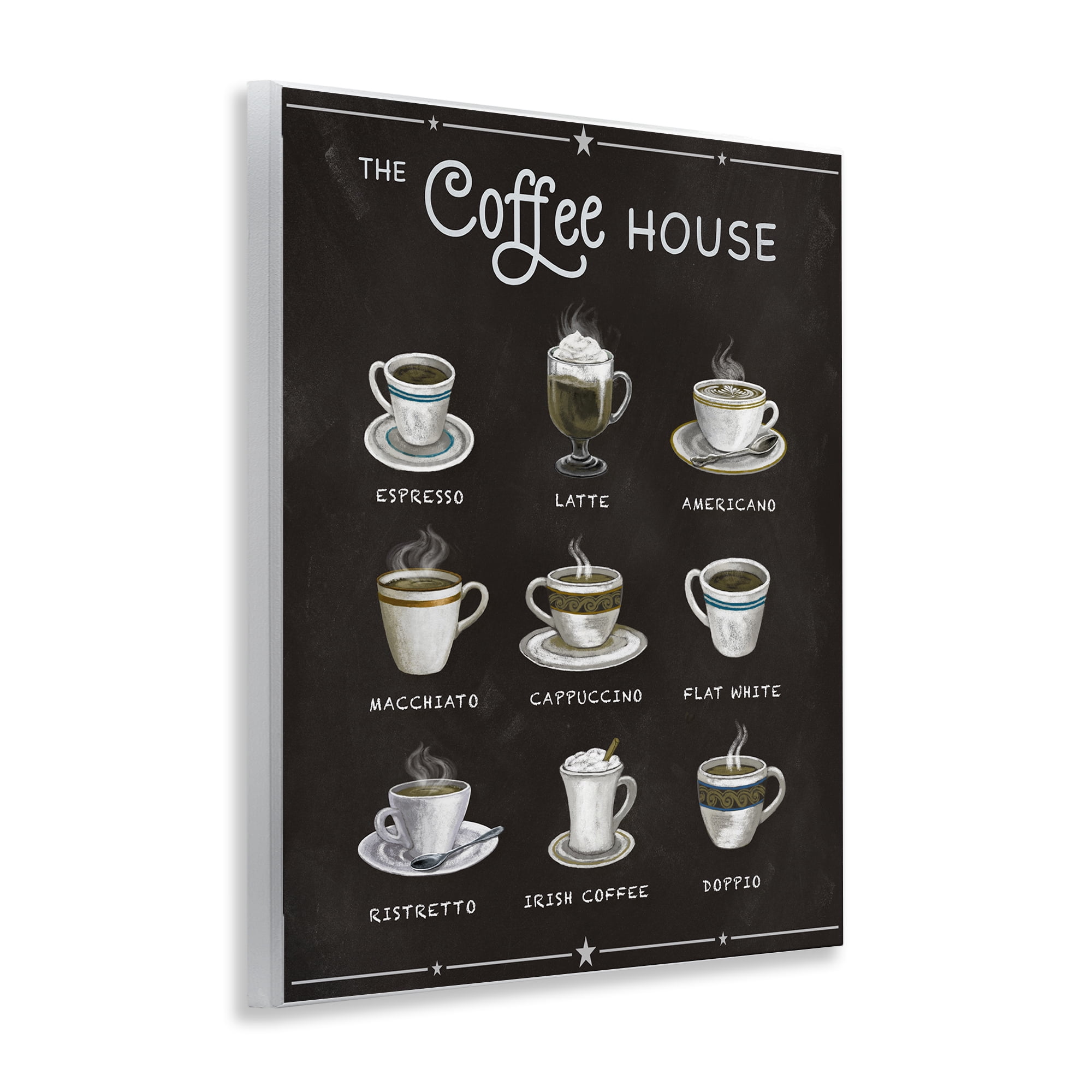 Stupell Industries The Coffee House Menu Wall Plaque Art, design by Conrad Knutsen