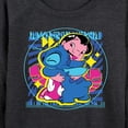 thumbnail image 3 of Disney - Lilo & Stitch - Lilo Stitch Hug - Women's Lightweight French Terry Long Sleeve Shirt, 3 of 5