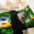 thumbnail image 5 of Erosebridal 3D Football Soccer Print 7 Pieces Bedding Comforter Set For Kids,Kids Ball Games Full Bedding Set,Reversible black, 5 of 7