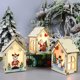 thumbnail image 2 of Yuarrent Casa de de Navidad, exquisito adorno de escritorio, lámpara de noche en forma de cabina, colgante luminoso en miniatura brillante Kits de decoración para fiestas Muñeco de nieve Yuarrent HA068046-02B, 2 of 6