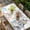 White, variant on Easter Bunny Table Cloths for 5 Foot Rectangle Tables, Blue Easter Eggs Spring Floral Butterflies Patio Waterproof Elastic Fitted Tablecloths, Washable Rectangular Table Cover for Camping