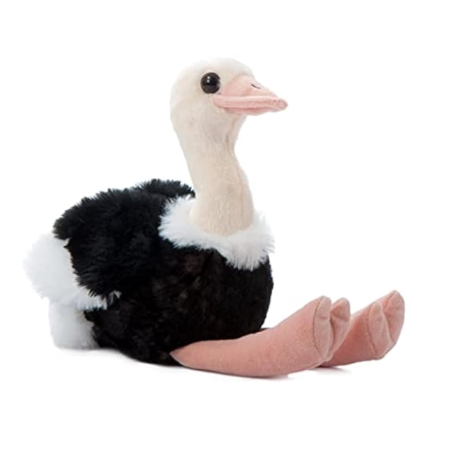 The Petting Zoo Avestruz Peluche Regalos para niños Wild Onez Zoo Animales Avestruz Peluche 9 Pulgadas