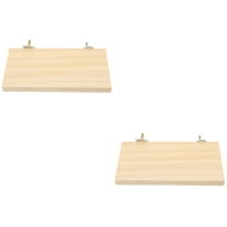 2pcs Bird Perch Platform Flat Wooden Perch Platform for Parrot Parakeet Cockatiel Bird Cage Accessory