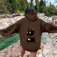 thumbnail image 2 of EHQJNJ Sweat à Capuche pour Femmes, Pull Tendance, Imprimé Chat et Chien, Décontracté, à Cordon, Mignon, Graphique, Preppy, 2 of 5