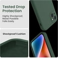 thumbnail image 4 of for iPhone 14 Case, Silicone Upgraded [Camera Protection] Phone Case with [2 Screen Protectors], Soft Anti-Scratch Microfiber Lining Inside, 6.1 inch, Alpine Green, 4 of 11