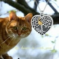 thumbnail image 2 of AOBOCO Tree of life Photo Locket Necklace That Holds Picture 925 Sterling Silver Cute Cat Dog Locket Pendant Necklace for Women, 2 of 10
