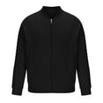 thumbnail image 4 of BinBiL Men's Lightweight Bomber Jacket Causal Fashion Stylish Windbreaker Light Jacket Black 12(XXL), 4 of 6