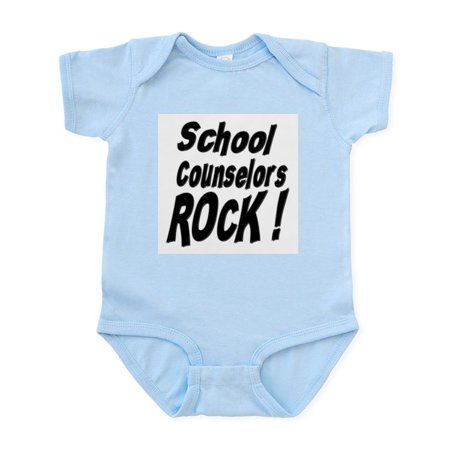 

CafePress - School Counselors Rock ! Infant Bodysuit - Baby Light Bodysuit Size Newborn - 24 Months