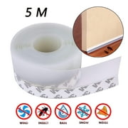 MDHAND Seal Strip Transparent Windproof Silicone, Bar Door Insect Proof and Noise Prevention Sealing Strip, Weather Stripping Self-Adhesive Home Bottom Sweep Stopper(45mm)