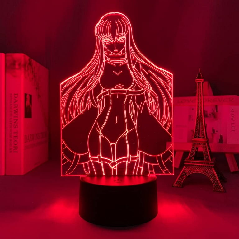 AVEKI-Anime Led Lamp Code Geass Lelouch Lamperouge for Bedroom