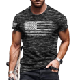 thumbnail image 1 of 2024 Été Chemises de Musculation pour Hommes Manches Courtes Col Rond T-Shirts Impression Logo 3D Ample Respirant Mode Simple Hauts, 1 of 5