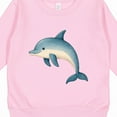 thumbnail image 3 of Inktastic Cute Blue Dolphin Toddler Sweatshirt, 3 of 4