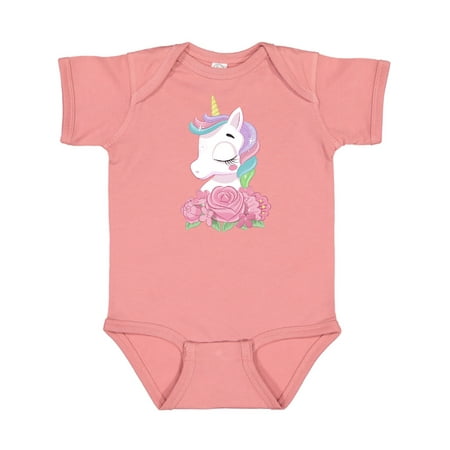 

Inktastic Unicorn Roses Gift Baby Boy or Baby Girl Bodysuit